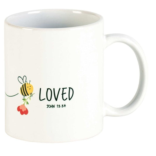 Love and Bee Loved John 13:34 Ceramic Mug