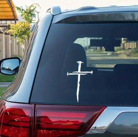 Cross Nail Decal